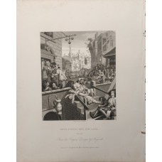 Hogarth 1884 Set of 6 Antique Prints. Harlot's Progress. Book Plates