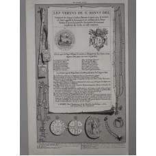 Les Vertvs De L'Agnvs Dei - engraving Herrliberger - sacred ceremonies - 1746