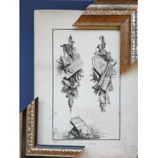 1771 Antique Old Master Engraving Print Jean Charles de La Fosse Allegory of Faith Church Attributes