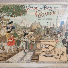 JEU DES Poules & Renard Beginning 19th Century Anonymous Antique Board Game