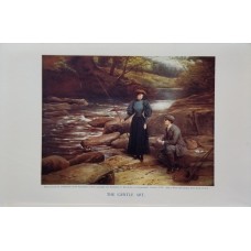 Antique English lithographs depicting scenes of English life, circa 1900.
