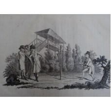 J.J. Weiser () - Children's games. Two Lithographs 1817