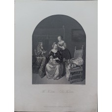 Antique lithograph, printed in Germany, 1880-1890.