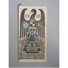 Munich calendar-Otto Hupp 13 color woodcuts Heraldry coat of arms - 1916