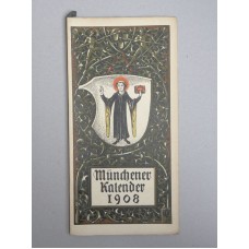 Munich calendar-Otto Hupp 13 color woodcuts Heraldry coat of arms - 1908