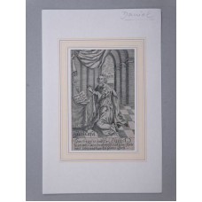 Daniel - Original-Kupferstich - Prophet Gebet Religion Christentum - 1700