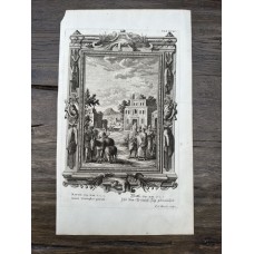 Magnificent 1731 copperplate engraving from Johann Jacob Scheuchzer's Physica Sacra.