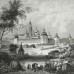 Payne 1844 Antique Print. Troitzko-Sergievsky Laurae, near Moscow, Russia