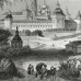 Payne 1844 Antique Print. Troitzko-Sergievsky Laurae, near Moscow, Russia