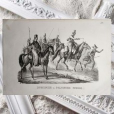 Schinz 1827 Lot of 3 Folio Horse Prints. Book Plates