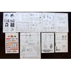 National Encyclopedia C1875 Lot of 10 Antique Science etc Prints. Book Plates