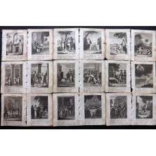 Watkins C1823 Lot of 24 Religious Prints. Copper Plates