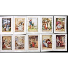Cicely Mary Barker C1940 Lot of 12 Vintage Children/Juvenile Prints. Rhymes