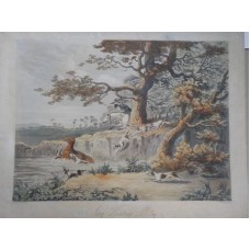DEAN WOLSTENHOLME - hunting, deer hunting. Colored Aquatint by Richard Reeve. 1806