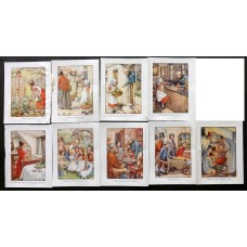 Cicely Mary Barker C1940 Lot of 12 Vintage Children/Juvenile Prints. Groundsel