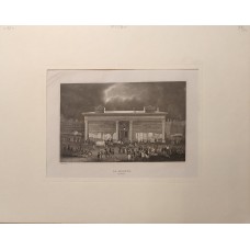 Parisian morgue on the Notre-Dame embankment, Paris.